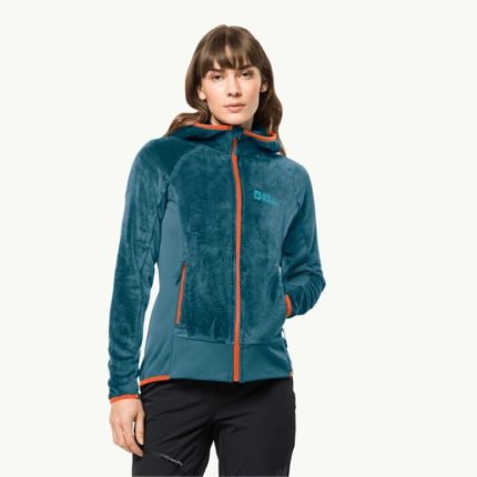 JACK WOLFSKIN - ROTWAND HOODED FZ W